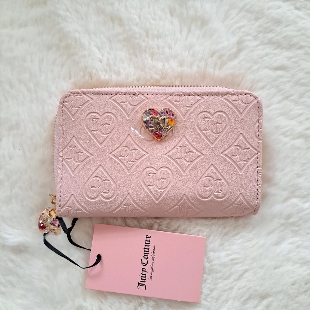 NWT Juicy Couture Blush Pink Gemstone Wallet